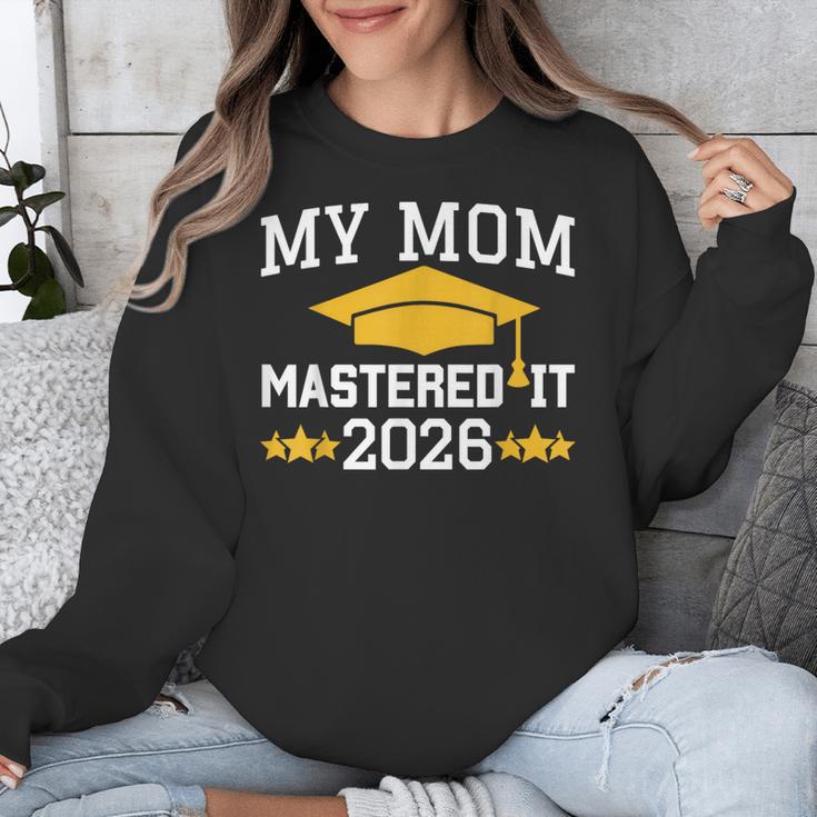 My Mom Mastered It Class Of 2026 Family Masters Graduation Unisex Sweatshirt