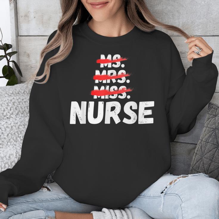 MsMrs Miss NURSE Nursing Graduation Unisex Sweatshirt
