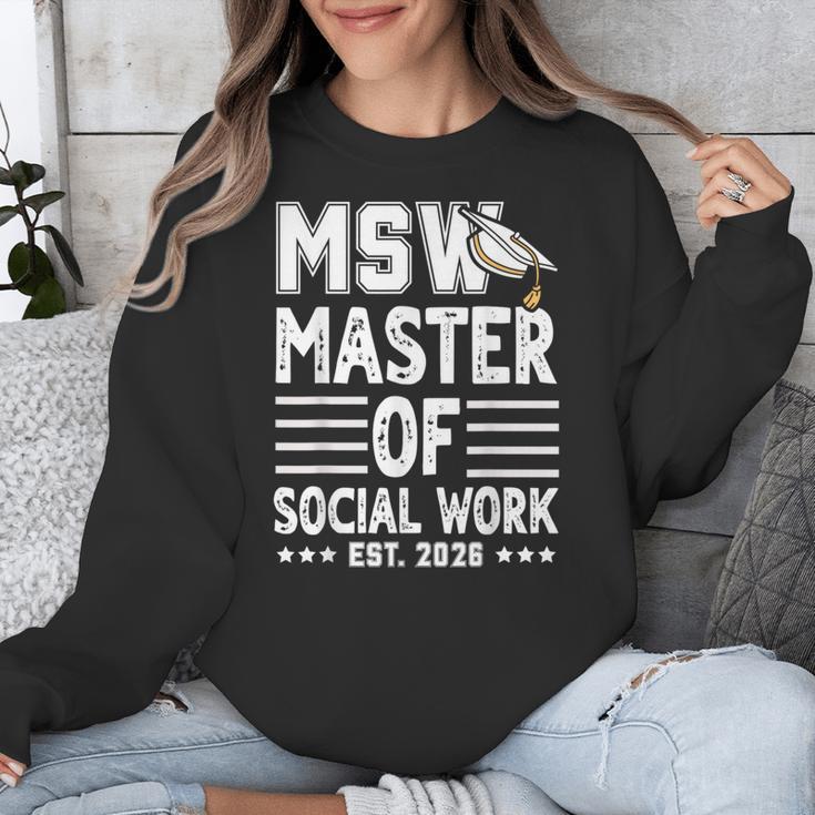 MSW Est 2026 Masters Of Social Work Graduation Social Worker Unisex Sweatshirt