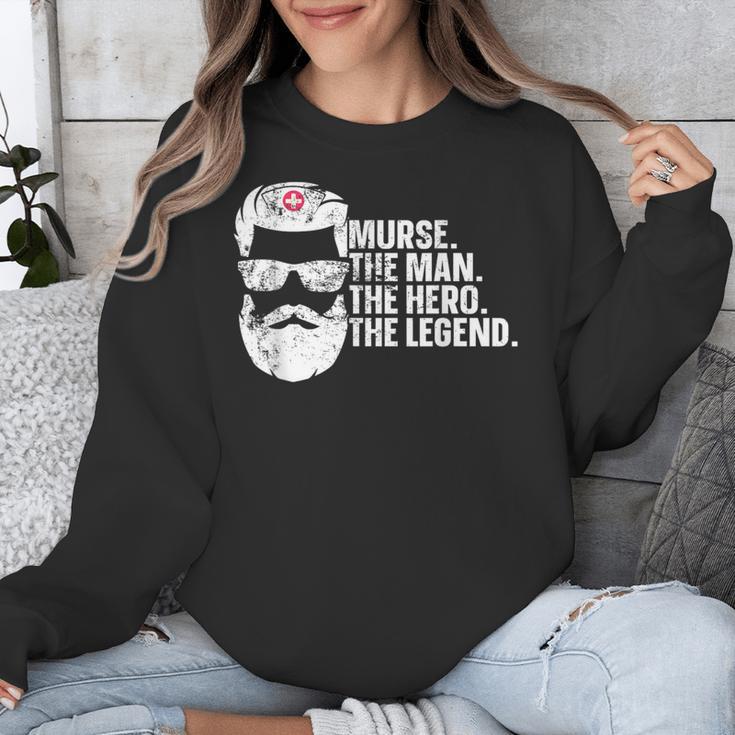 Murse Male Nurse Student Man Nurses Murse RN Graduation Week Unisex Sweatshirt