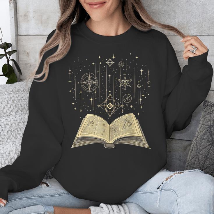 Mystic Astral Lunar Celestial Witch Spell Book Unisex Sweatshirt Mystic Astral Lunar Celestial Witch Spell Book Unisex Sweatshirt