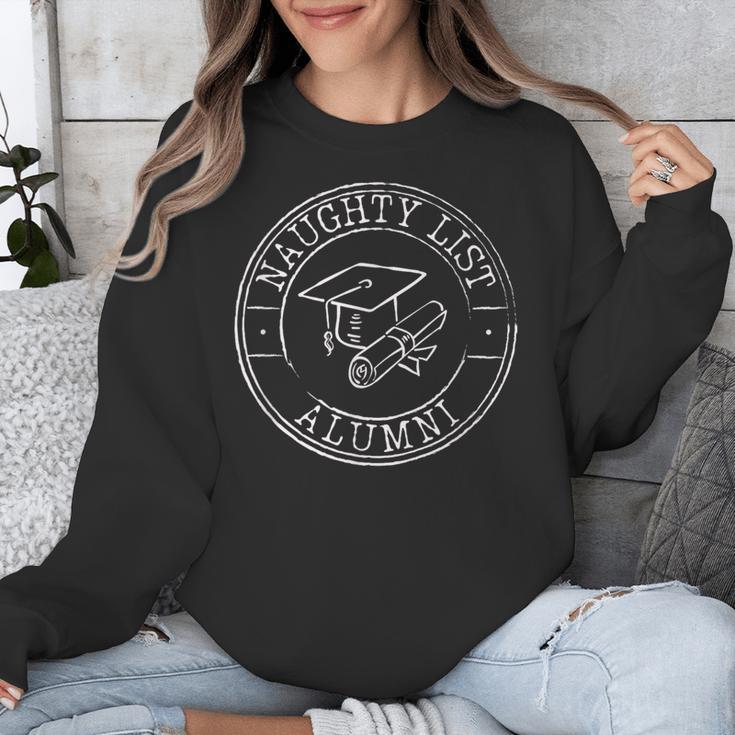 Naughty List Alumni Christmas College Graduation Unisex Sweatshirt