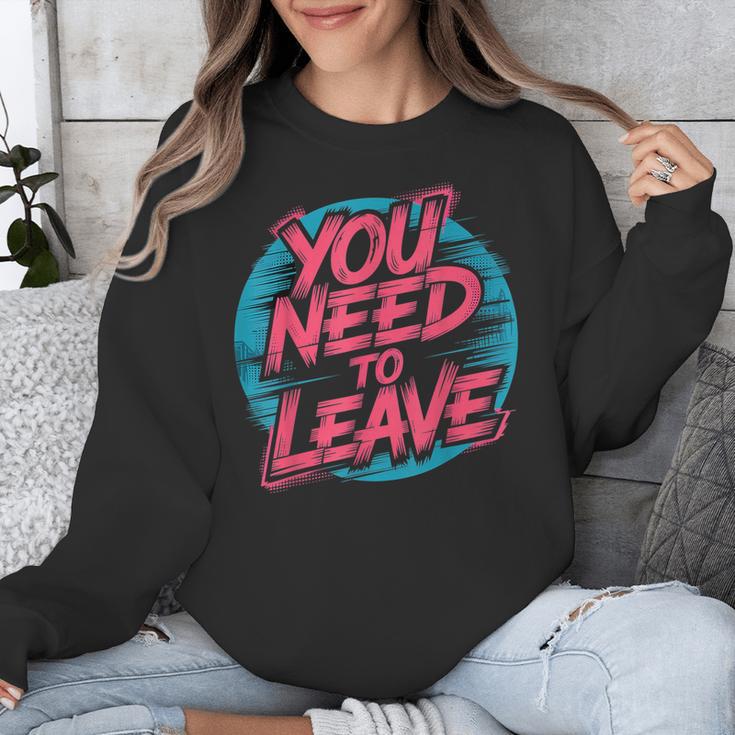 You Need To Leave Introvert Mood Space Unisex Sweatshirt You Need To Leave Introvert Mood Space Unisex Sweatshirt