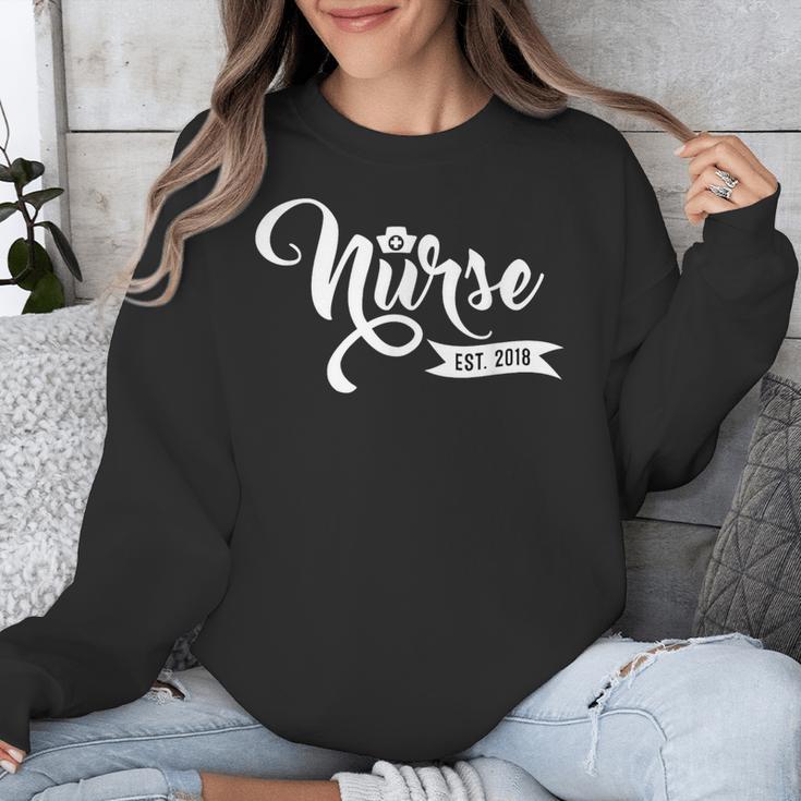 New Nurse 2018 Nursing School Graduate Graduation Shirt Unisex Sweatshirt
