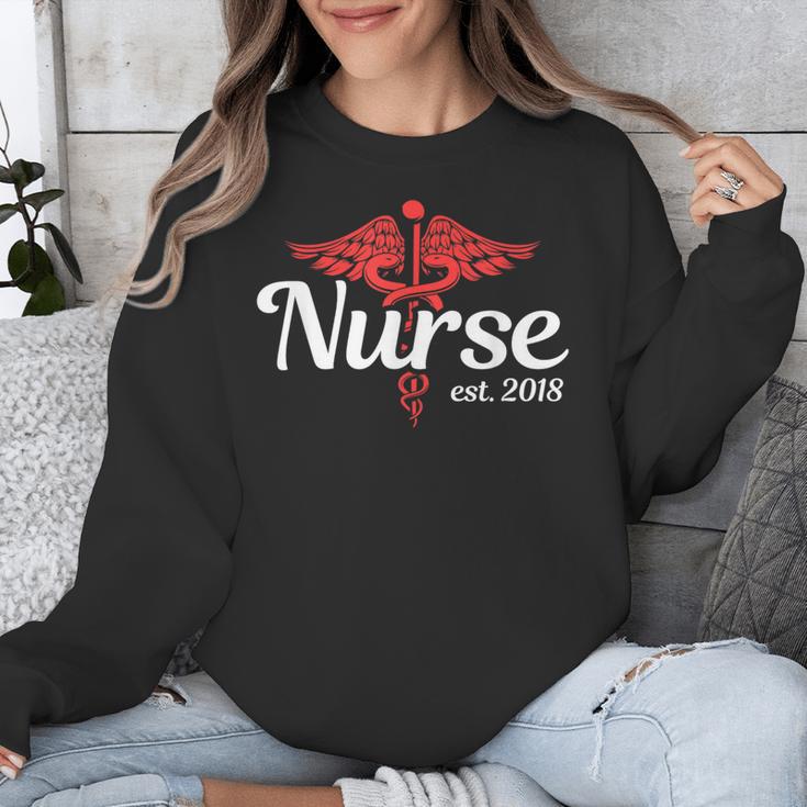 New Nurse 2018 Nurse Nursing School Graduation Shirt Unisex Sweatshirt