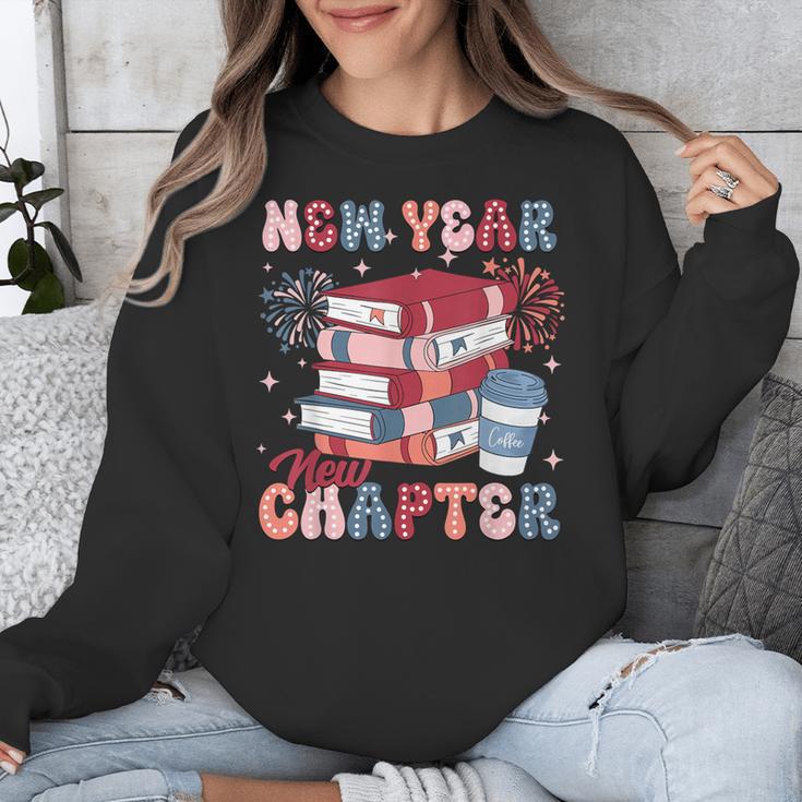 New Year New Chapter Happy New Year 2025 Book Lover Unisex Sweatshirt