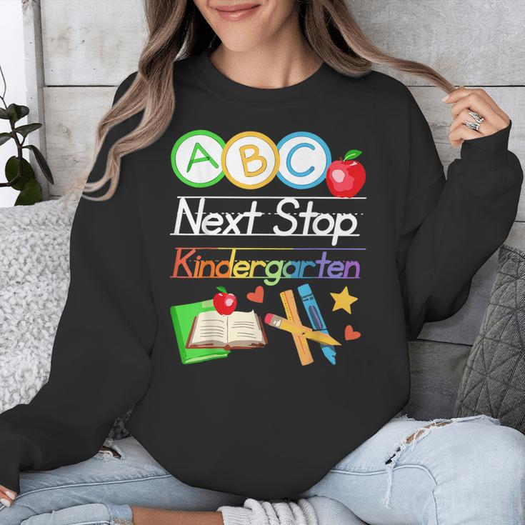 Next Stop Kindergarten Preschool Graduation 2025 Boy Girl Unisex Sweatshirt