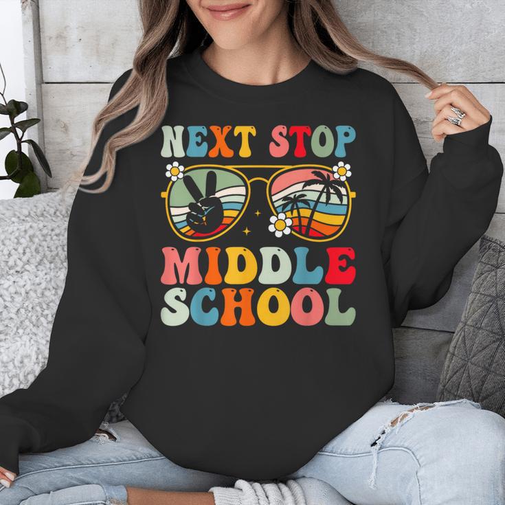 Next Stop Middle School Elementary School Graduation 2025 Unisex Sweatshirt