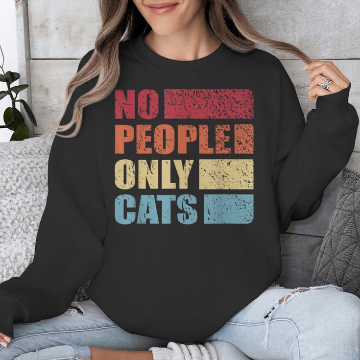 No People Only Cats Introvert Unisex Sweatshirt No People Only Cats Introvert Unisex Sweatshirt