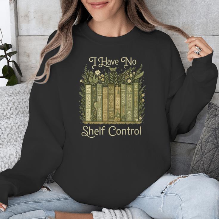 I Have No Shelf Control Vintage Botanical Books Graphic Unisex Sweatshirt