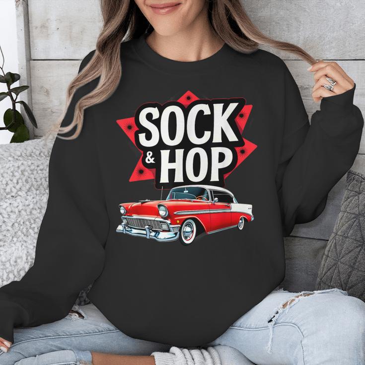 Nostalgia 1950s Sock Hop Dance Unisex Sweatshirt Nostalgia 1950s Sock Hop Dance Unisex Sweatshirt