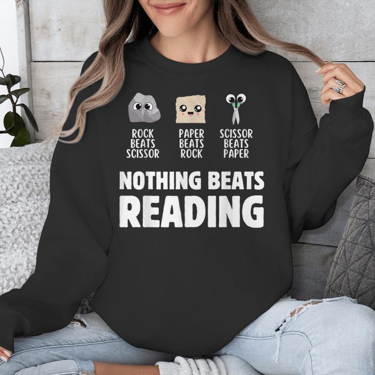 Nothing Beats Reading Librarian Book Bookworm Unisex Sweatshirt Nothing Beats Reading Librarian Book Bookworm Unisex Sweatshirt