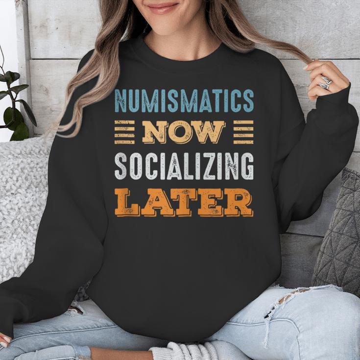 Numismatics Now Minimal Socializing Introvert Vintage Unisex Sweatshirt Numismatics Now Minimal Socializing Introvert Vintage Unisex Sweatshirt
