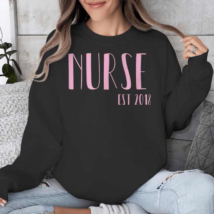 Nurse Est 2018 New Nurse Graduation Shirt Unisex Sweatshirt
