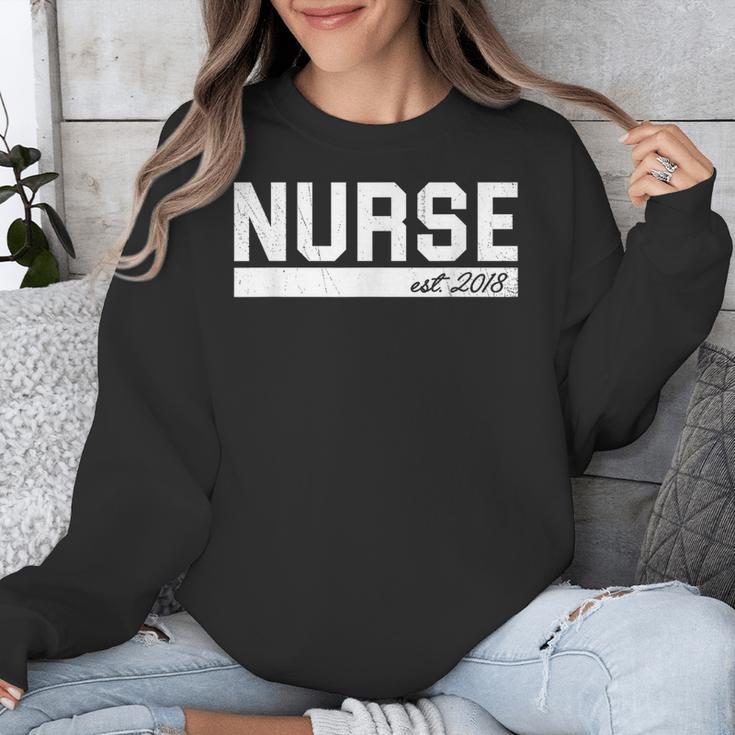 Nurse Est 2018 Nursing GraduationShirt Unisex Sweatshirt