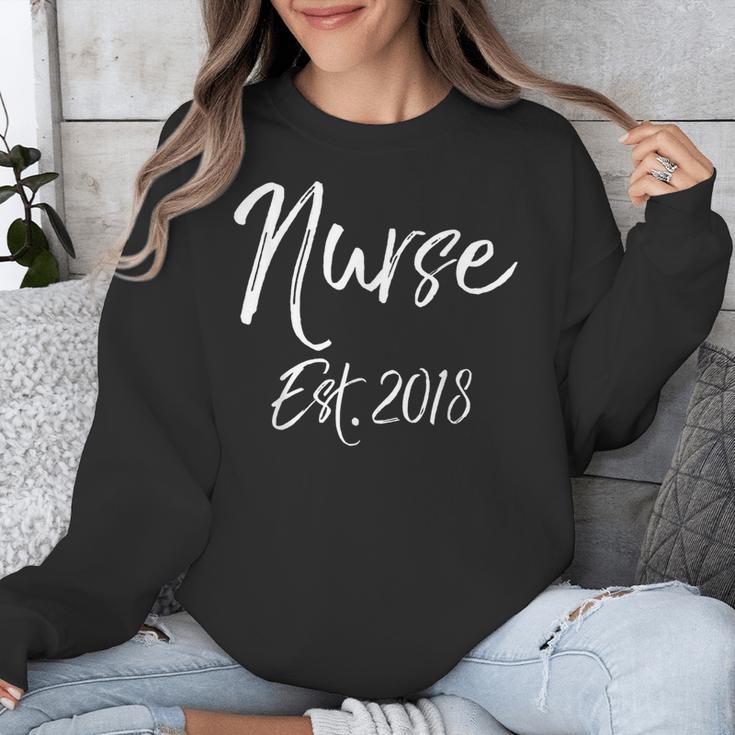 Nurse Established 2018 Shirt Cute New Nurse Graduation Tee Unisex Sweatshirt
