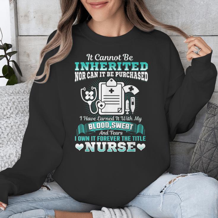 Nursing School Graduation Inherited RN LPN Nurse Grad 2021 Unisex Sweatshirt