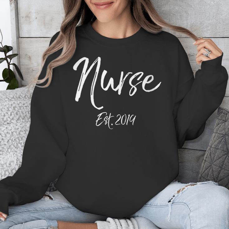 Nursing Student Graduation For Women Nurse Est 2019 Unisex Sweatshirt