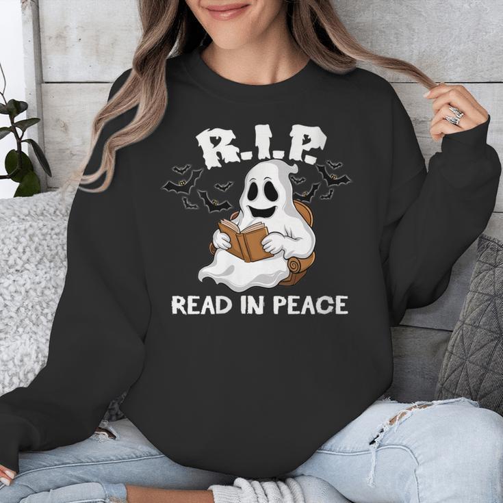 October Reading And Library Awareness Books And Boos Unisex Sweatshirt