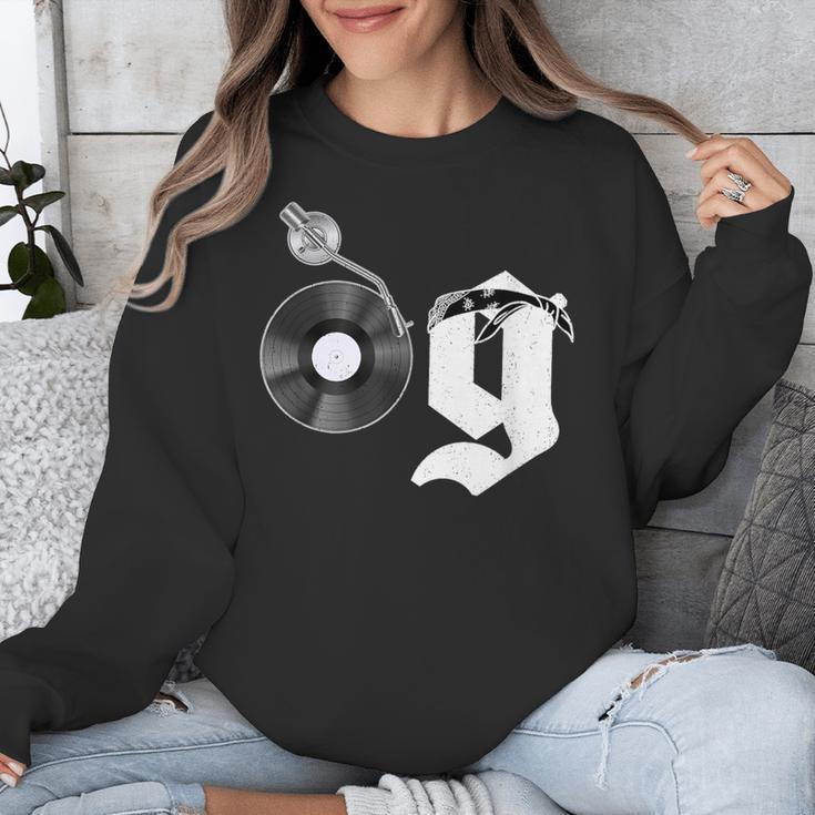 Old School Dad OG Hip Hop Head Vinyl Retro 80s90s Nostalgia Unisex Sweatshirt Old School Dad OG Hip Hop Head Vinyl Retro 80s90s Nostalgia Unisex Sweatshirt