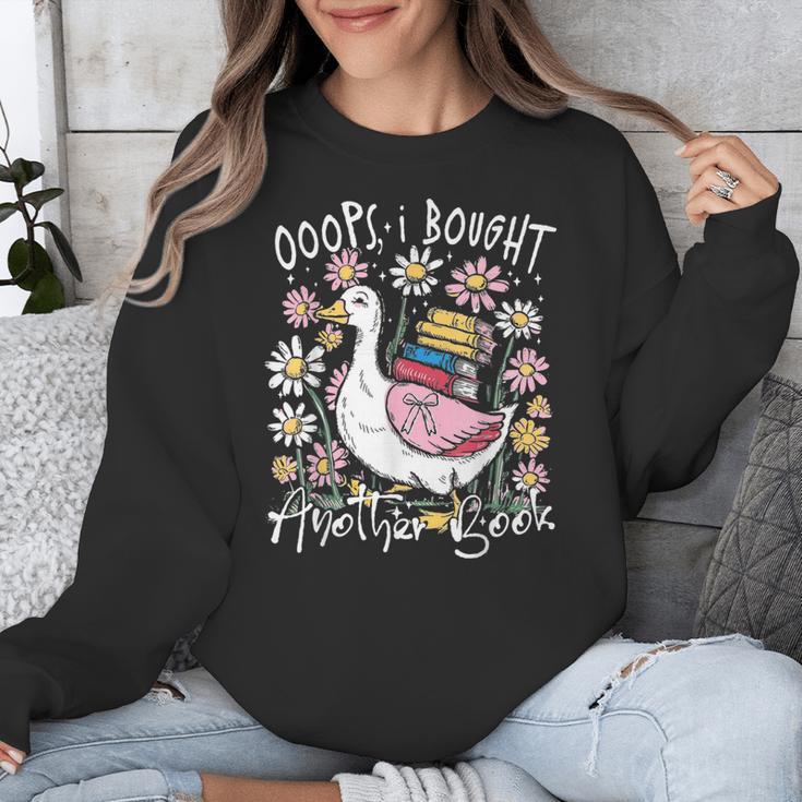 Oops I Bought Another Book Goose Bookish Unisex Sweatshirt