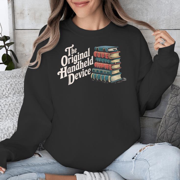 The Original Handheld Device Book Fair Book Lover Unisex Sweatshirt