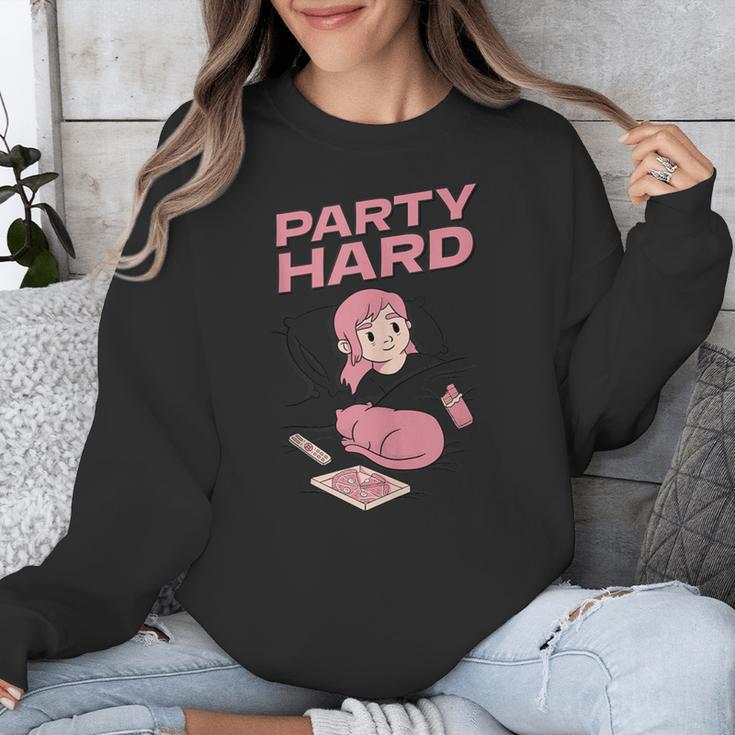 Party Hard Comfortable Stay At Home Introvert Unisex Sweatshirt Party Hard Comfortable Stay At Home Introvert Unisex Sweatshirt