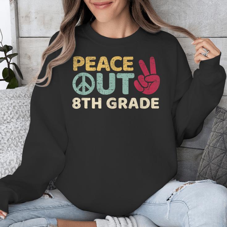 Peace Out 8th Grade Graduation Last Day Of School Unisex Sweatshirt