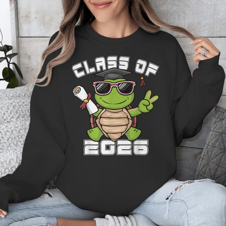 Peace Sign Hand Turtle Class Of 2026 Graduation Unisex Sweatshirt
