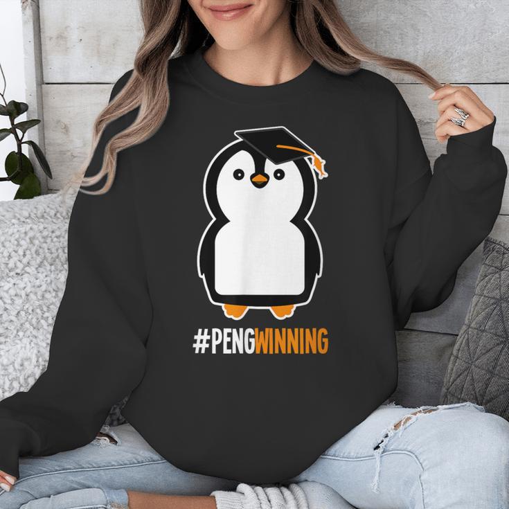 Penguin Graduation For Grads Hashtag Pengwinning Unisex Sweatshirt