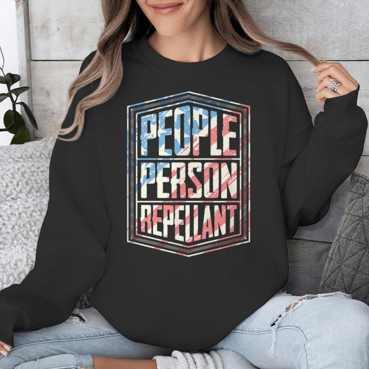 People Person Repellant Introvert Unisex Sweatshirt People Person Repellant Introvert Unisex Sweatshirt