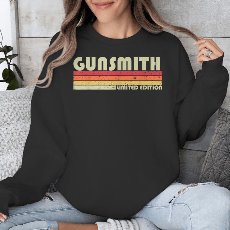 Personal Christmas Retro Vintage Graduation Gunsmith Job Title Profession Birthday Worker Idea Unisex Sweatshirt