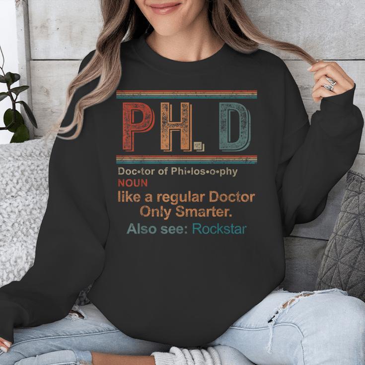 PHD Definition Doctor Of Philosophy Degree Graduation Unisex Sweatshirt