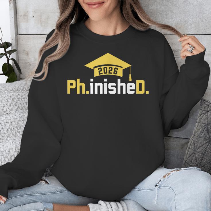 PhD Finished PhinisheD Class Of 2026 Phd Graduation Unisex Sweatshirt