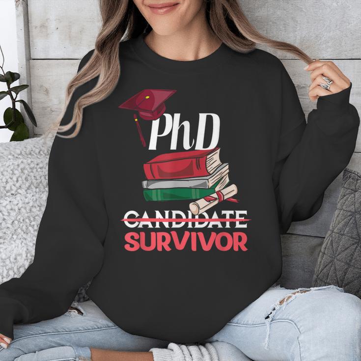 PhD PhD Graduation Gifts PhD Survivor T-Shirt Unisex Sweatshirt