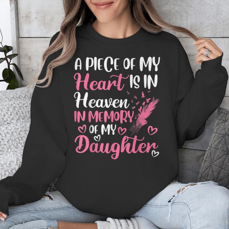 A Piece Of My Heart Is In Heaven In Memory Of My Daughter Unisex Sweatshirt