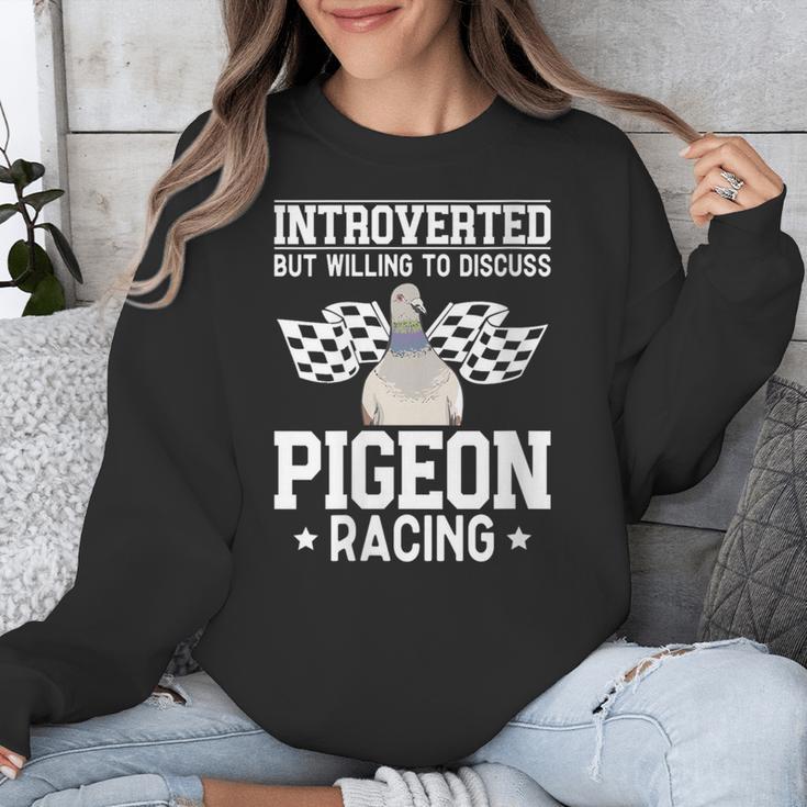 Pigeon Racing Introvert Pigeon Breeder Homing Pigeon Unisex Sweatshirt