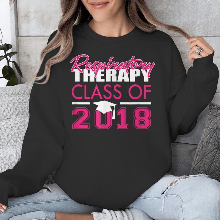 Pink Respiratory Therapist Class Of 2018 GraduationShirt Unisex Sweatshirt