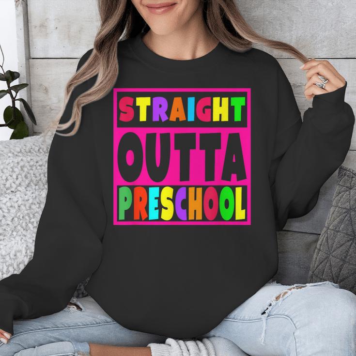Pink STRAIGHT OUTTA Preschool PRE-K Graduation Unisex Sweatshirt
