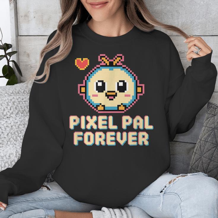 Pixel Art Pet Y2K Retro Vintage Digital Nostalgia Y2K Tech Unisex Sweatshirt