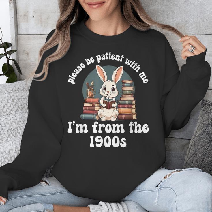 Please Be Patient With Me I'm From The 1900s Bunny 90s Unisex Sweatshirt Please Be Patient With Me I'm From The 1900s Bunny 90s Unisex Sweatshirt
