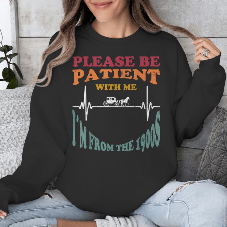 Please Be Patient With Me I'm From The 1900s Heart Beat Unisex Sweatshirt