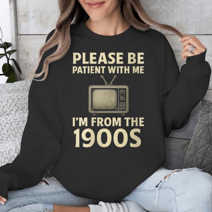 Please Be Patient With Me I'm From The 1900s Television Set Unisex Sweatshirt