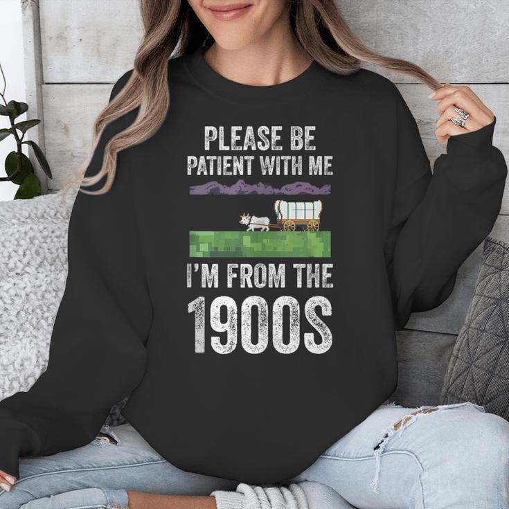 Please Be Patient With Me I'm From The 1900s Vintage Ox Unisex Sweatshirt