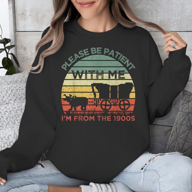 Please Be Patient With Me I'm From The 1900s Vintage Sunset Unisex Sweatshirt