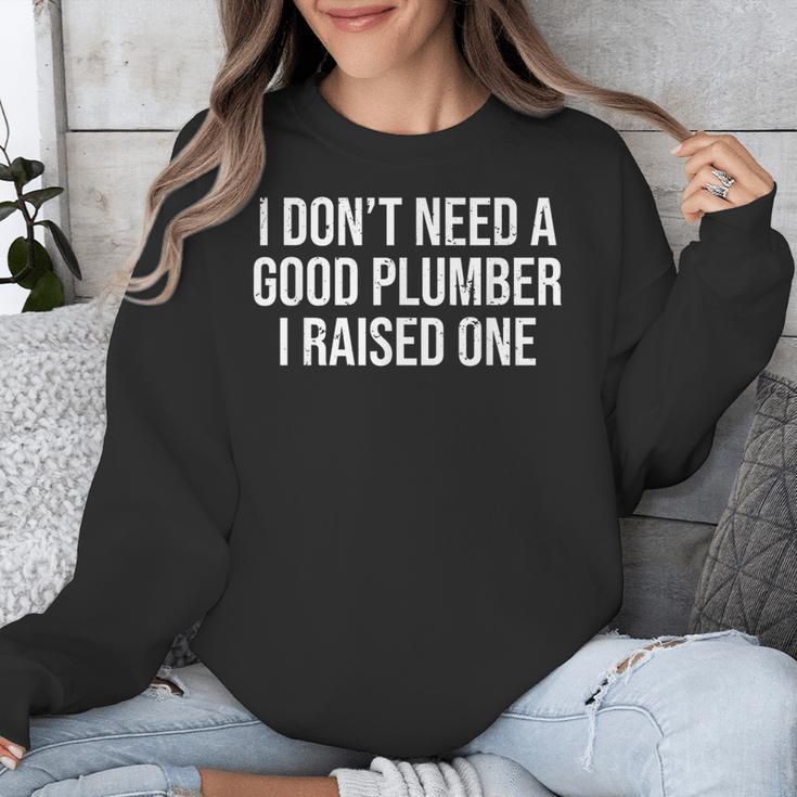 Plumber Parents Father Mother Plumbing Graduation Unisex Sweatshirt