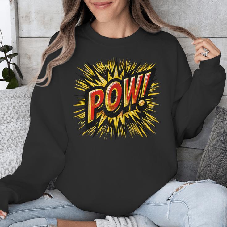 POW Comic Book Retro Artwork – Cartoon Collector Unisex Sweatshirt