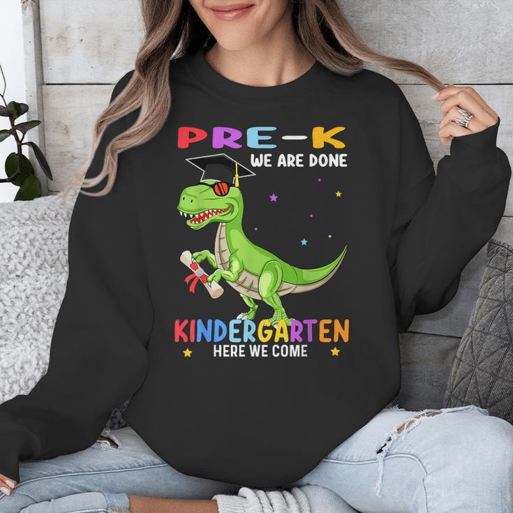 Pre k Graduation We Are Done Class 2023 Pre-k Dinosaur Boys Unisex Sweatshirt