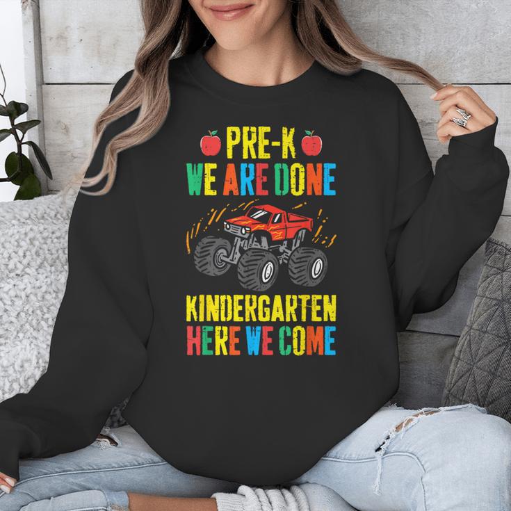 Pre-K Graduation Monster Truck Kindergarten Here We Come Unisex Sweatshirt
