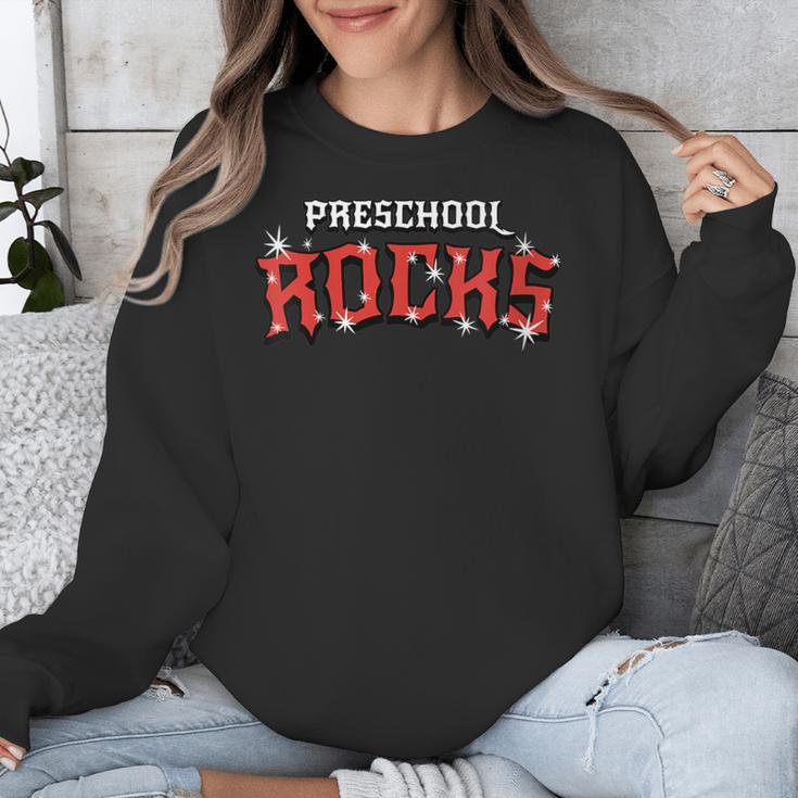 Preschool Rocks Back To School Graduation Teacher Student Unisex Sweatshirt